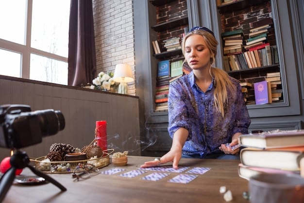 A female screenwriter in her late twenties is sitting at her desk, surrounded by books and notes. She is deeply focused on her laptop screen, typing furiously and occasionally pausing to sip her coffee. The room is dimly lit, with a single desk lamp illuminating her workspace, creating an atmosphere of intense creativity.