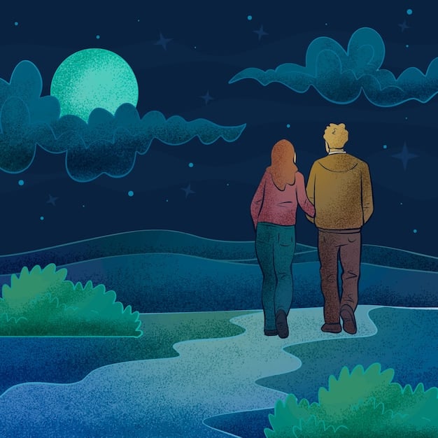 A scene from a popular Korean drama where the two main characters are having a heartfelt conversation under a starry night sky, with the subtitles of a famous line displayed.